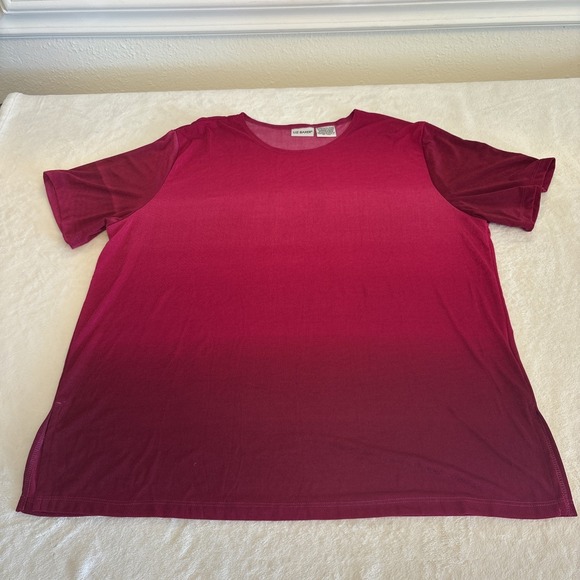 Liz Baker Tops - Vintage 90s Liz Baker Lycra Top Dark Rose Fuchsia Hombre Women's Top Size XL